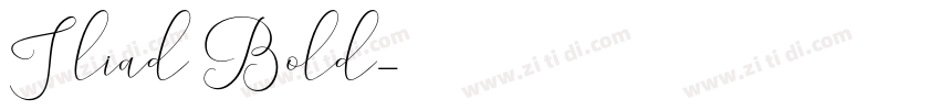 Iliad Bold字体转换